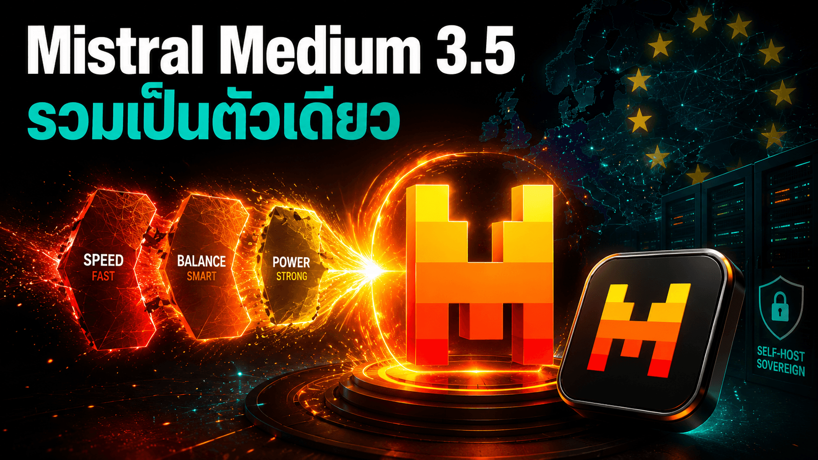 Mistral Medium 3.5 รวมหลายโมเดลเป็นตัวเดียว พร้อมดีล self-host กับ HSBC
