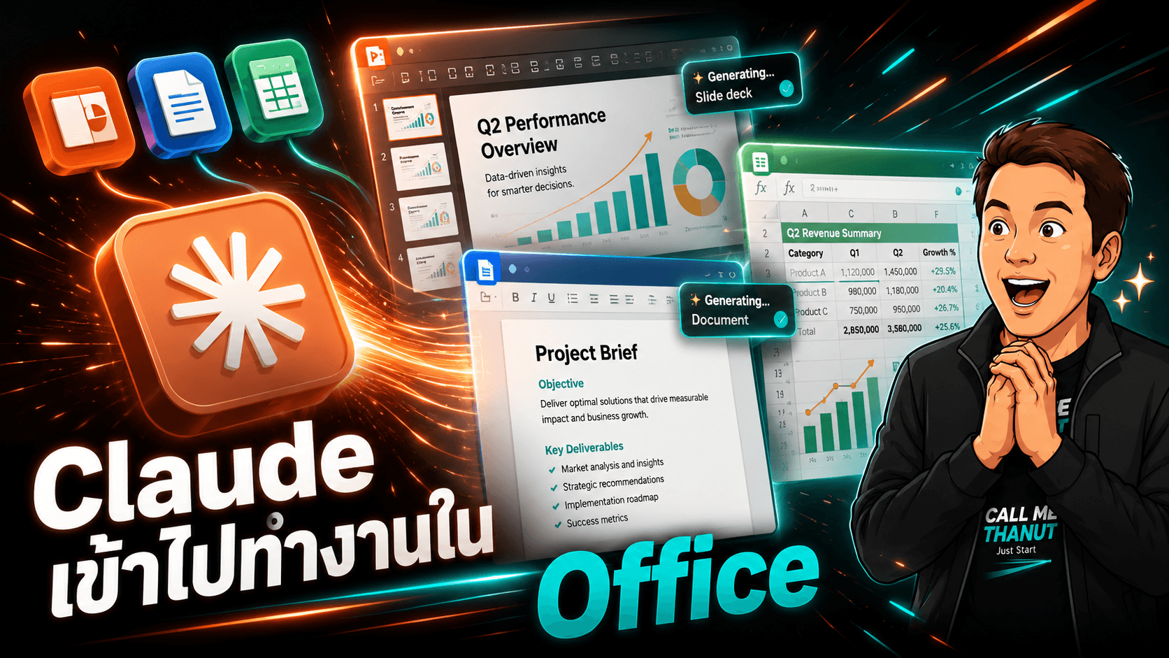 "Claude เข้าไปทำงานใน Office ได้ add-in สำหรับ PowerPoint, Word และ Excel"