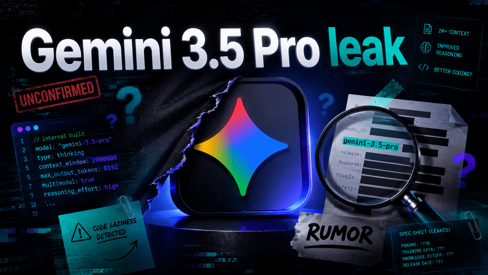 Gemini 3.5 Pro leak สะท้อนโจทย์ใหญ่ของ Google - distribution ดี แต่ coding endurance ต้องตามให้ทัน