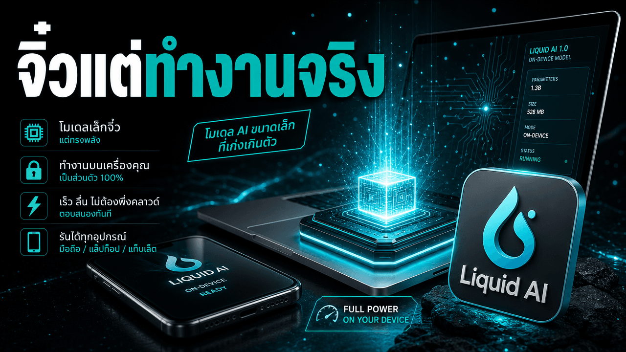 Liquid AI ปล่อย LFM2.5-2.6B โมเดลจิ๋วที่ฝึกมาให้ทำงานเป็น agent บนเครื่องตัวเอง