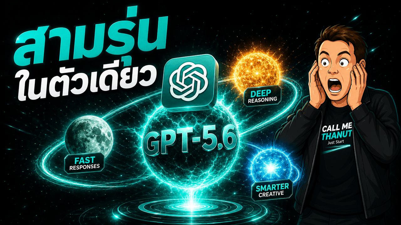 GPT-5.6 มาแล้ว — OpenAI ปล่อยสามรุ่น Sol/Terra/Luna แรงระดับ Opus 4.8 จ่ายถูกกว่าครึ่ง