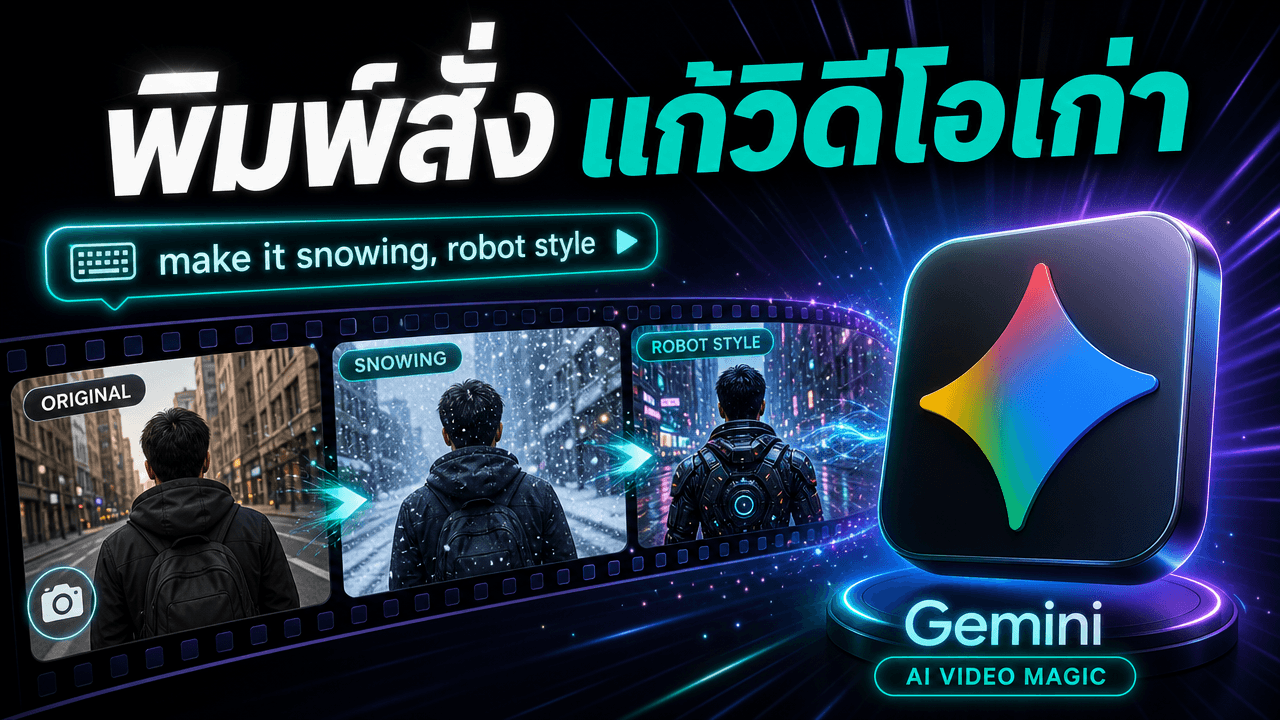 Gemini Omni Flash ใน Google Flow แก้วิดีโอที่ถ่ายไว้แล้วด้วยการพิมพ์สั่ง เปลี่ยนตัวละคร เปลี่ยนฉากได้