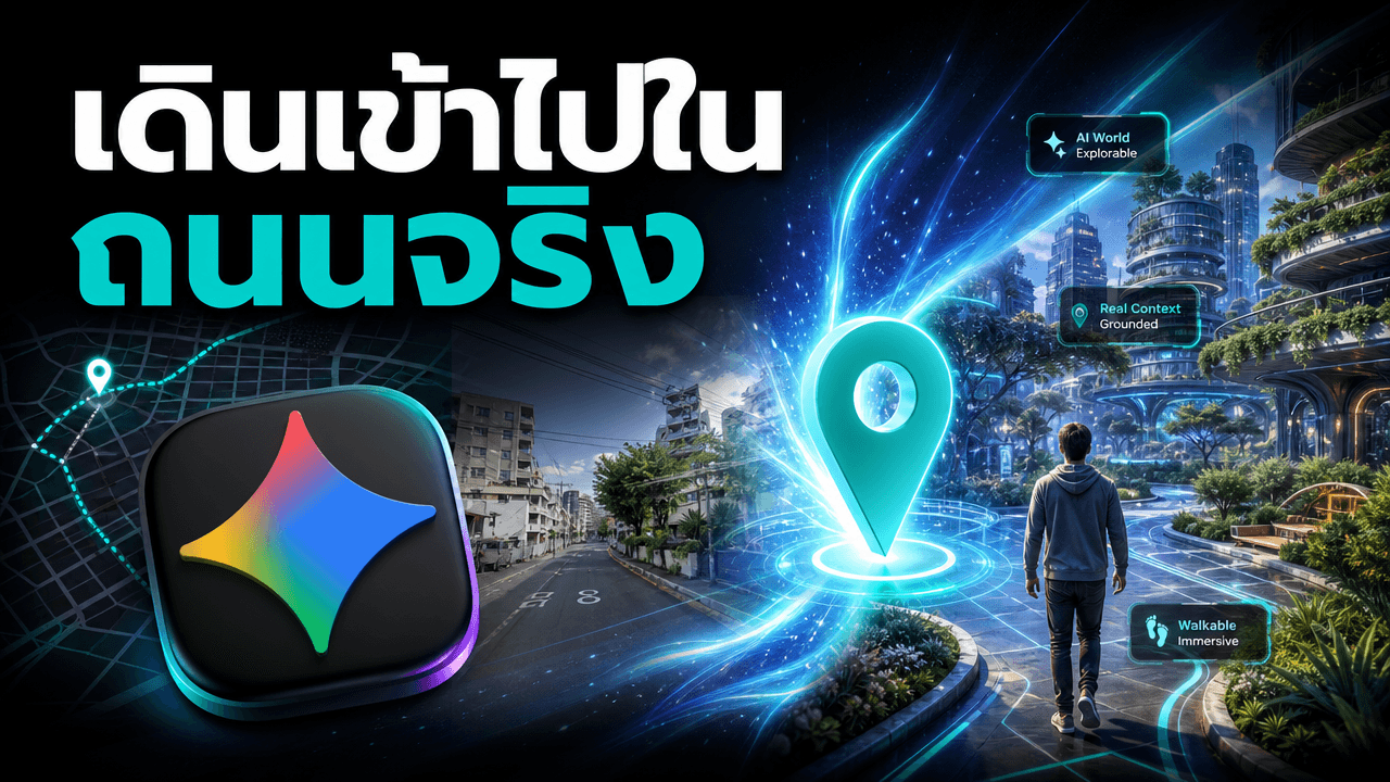 Google Project Genie ต่อ Street View — พิมพ์ชื่อสถานที่จริง แล้วเดินเข้าไปในโลกที่ AI สร้างจากถนนจริง