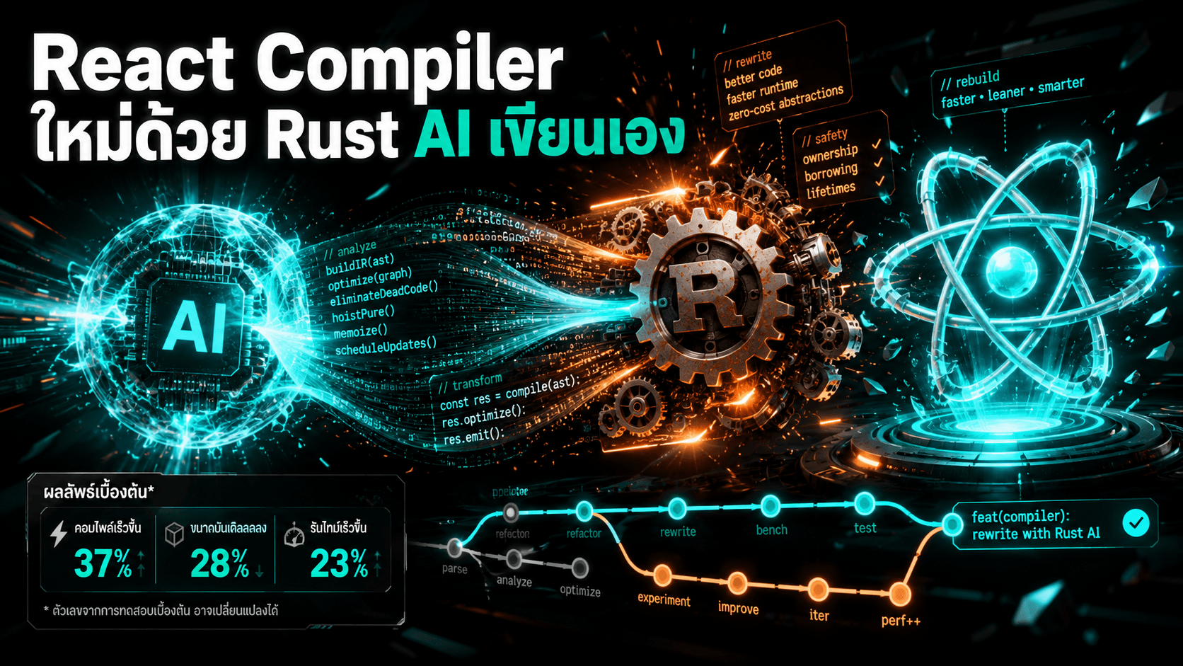 Meta เขียน React Compiler ใหม่ด้วย Rust และ AI เขียนโค้ดส่วนใหญ่