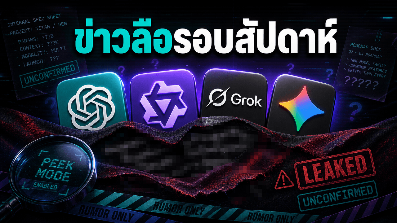 รวมข่าวลือ AI สุดสัปดาห์ โค้ดเนม Doug ของ OpenAI, เช็กพอยต์ลึกลับของ Qwen, Grok Image 2.0 และข่าว Gemma 4 ถูกยกเลิก