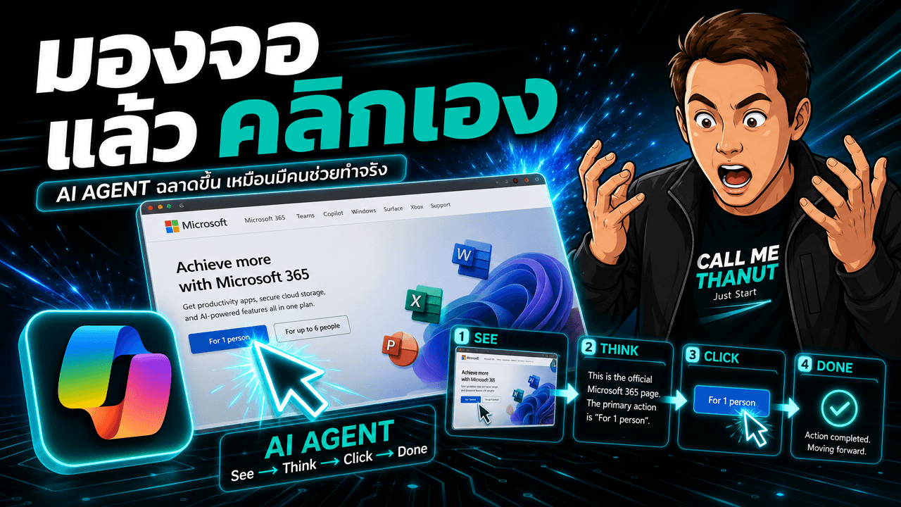 Microsoft Fara 1.5 — โมเดลคุมเบราว์เซอร์ที่ "มองจอแล้วคลิก" รันในเครื่องได้ เปิด weights ใต้ MIT