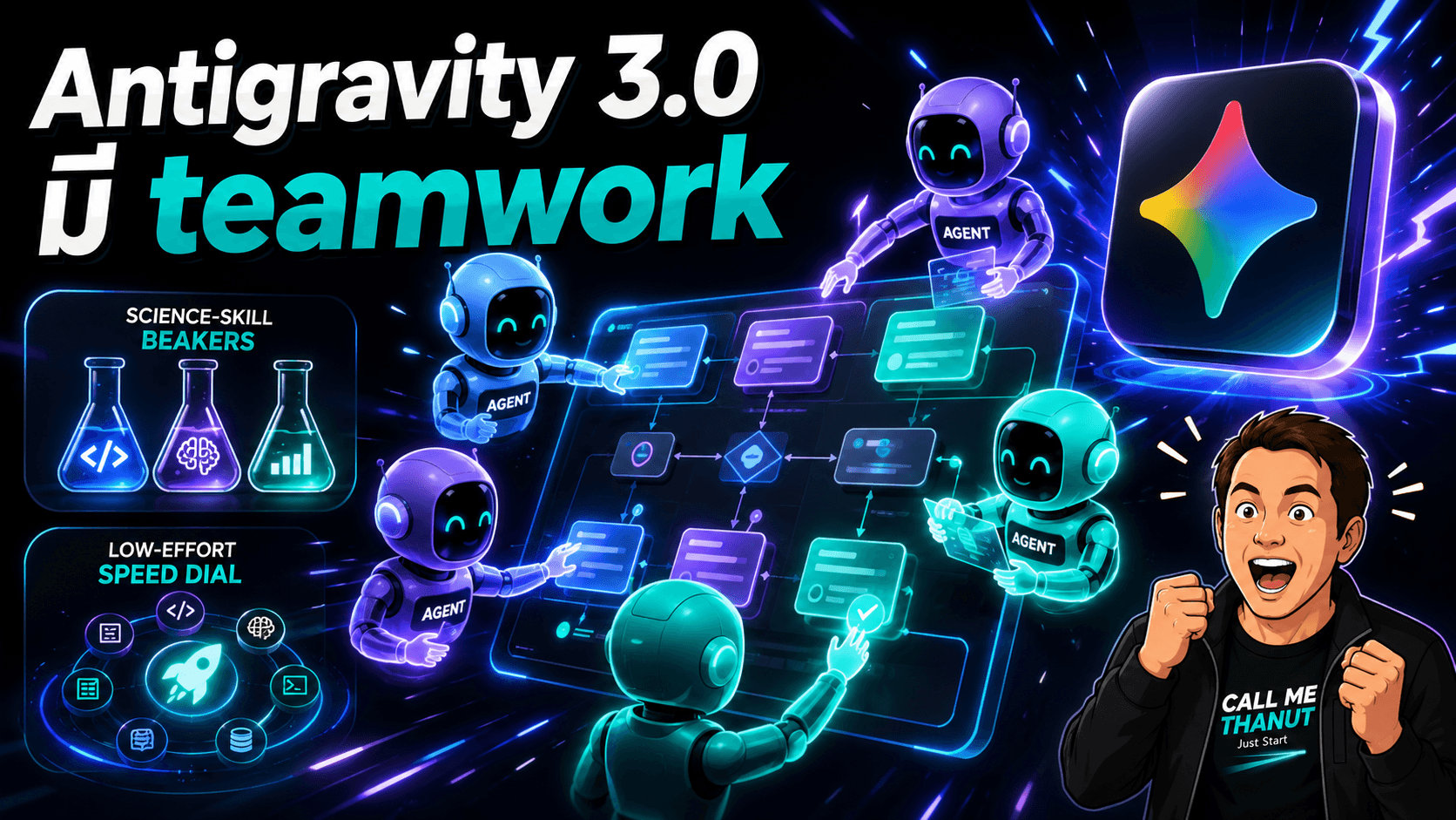 Antigravity 3.0 เปิด teamwork และ science skills - ใช้ agent หลายตัวได้ แต่ต้องมีงบและเกณฑ์